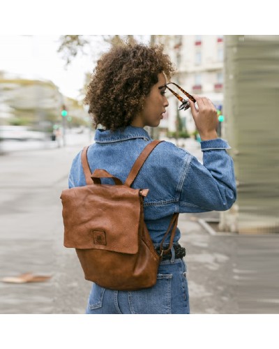 Backpack BIBA Boston de piel