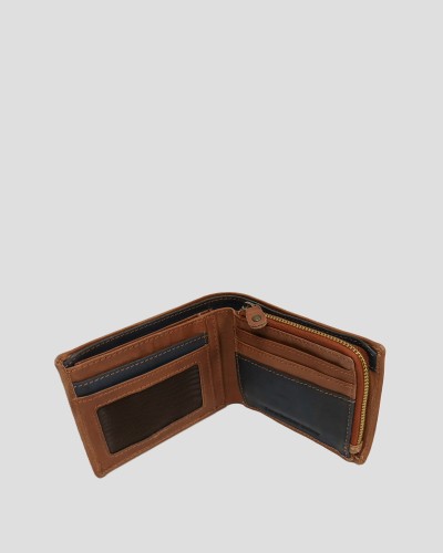 MIC15 Michigan collection horizontal wallet w/ zipper slot